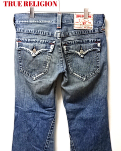 W30【TRUE RELIGION #803 DENIM PANTS トゥルーレリジョン #803 デニムパンツ フレアー ブーツカット オールド】