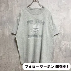 古着 used　半袖プリントＴシャツ　グレー　DIE HARD COWBOYS FAN　ガイコツ　クルーネック　オーバーサイズ