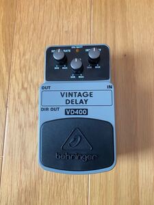 BEHRINGER ベリンガー エフェクター VINTAGE DELAY ビンテージ　ディレイ　VD400