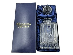 美品 OCEANIA CRUISES ROYAL SCOT CRYSTAL クリスタルガラス ウイスキー デカンタ 本体 ボトル デキャンタ インテリア お酒 空瓶 お洒落