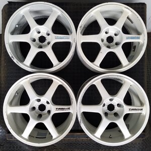 管理番号：S8-242【4本価格】【17x8J 17x9J 5x114.3 ET+40 ハブ73】YOKOHAMA AVS MODEL 6・アリスト クラウン等・直接引取・下取り可能