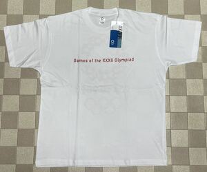 【未使用】TOKYO 2020 東京オリンピックMサイズ 白色 半袖 Tシャツ メンズウエア 公式ライセンス商品