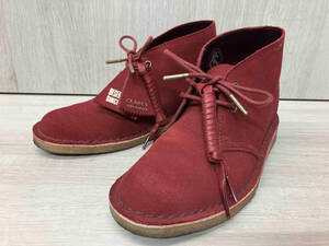 Clarks クラークス Cherry Suede デザートブーツ ショートブーツ サイズUK4 ボルドー 赤系 レディース スエード