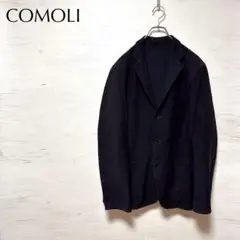 COMOLI 16AW コモリ コットン ジャケット (2) ネイビー