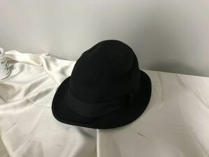 本物カシラCA4LA BLACKSIGNウールハット帽子ボウシゴルフメンズレディースサーフアメカジワークミリタリービジネススーツ黒ブラック日本製