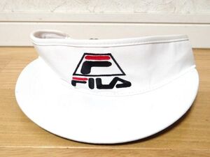 新品 80年代 ビンテージ FILA フィラ テニス サンバイザー 帽子 レトロ 昭和 当時物