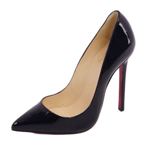 未使用 クリスチャンルブタン Christian Louboutin パンプス ヒール ポインテッドトゥ レザー シューズ レディース 36.5 cf04or-rm10f09678