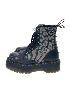 Dr.Martens◆JADON/BLACK×ZINC GREY ANIMAL CLASH/ブーツ/UK5/レザー/27669001