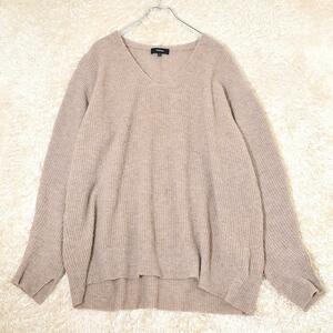 現行 19AW セオリー Theory ウール カシミヤ オーバーサイズ ニット ベージュ S/9号（Ｍ）9301774 / CHARMANT OVERSIZED V NECK