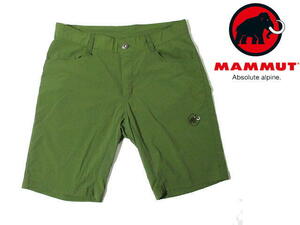 美品■ 即決　マムート　Runbold Shorts　ハーフパンツ　ショーツ　ショートパンツ　MAMMUT　30　カーキ　スイス　アウトドア　短パン