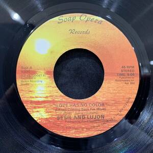 【EP】Sesil And Lujon - Love Has No Color / Love Has No Color 1987年USオリジナル Soap Opera Records 4000 