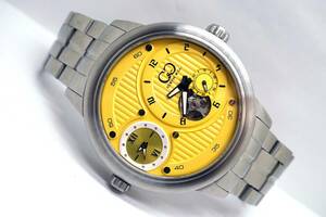 未使用 CURTIS＆Co THE BIG TIME PASSPORT SSY52 YELLOW DIAL