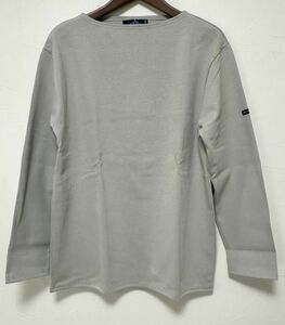 セントジェームス ウエッソン 無地 T7サイズ 長袖 Tシャツ カットソー PERLE パールグレー SAINT JAMES OUESSANT SOLID