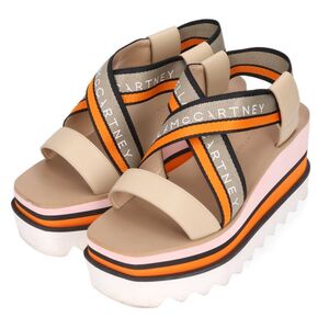 ステラマッカートニー STELLA McCARTNEY SNEAK ELYSE / エリス サイズ:37 プラットフォームロゴサンダル 中古 BS99