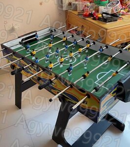 新入荷★5in1 家庭用 マルチゲームテーブル テーブルサッカー ビリヤード台 卓球 ボーリング カーリングボール 折りたたみ式