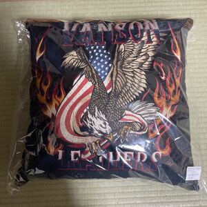 Vanson Leathers アメリカンイーグル クッション 45x45cm