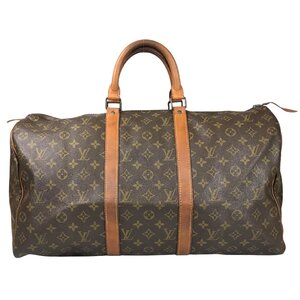 【1円～】ルイヴィトン LOUIS VUITTON バッグ ボストンバッグ キーポル50 モノグラム M41426 SD レザー ブラウン 中古