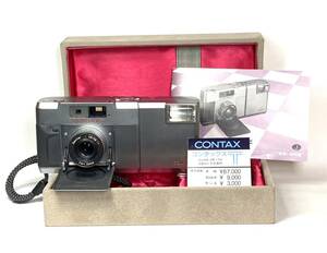 CONTAX コンタックス T / Sonnar 38mm F2.8T* フラッシュ動作品　防湿庫保管品　元箱、取り扱い説明書 コンパクトフィルムカメラ 