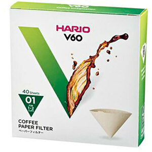 まとめ得 HARIO V60用ペーパーフィルター01M 1～2杯用 40枚入 VCF-01-40M x [5個] /l