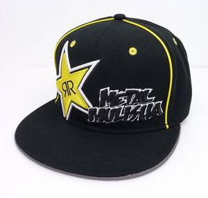 Metal Mulisha×Rockstar メタルマリーシア×ロックスター フロントデザイン ベースボールキャップ (S/M) 【並行輸入品】