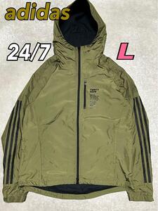 adidas ウインドジャケット L 24/7 ウインドパーカー L ジャケット TWNTY4SVN CLIMASTORM