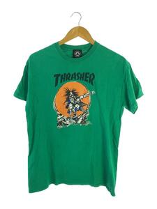 THRASHER◆Tシャツ/M/コットン/グリーン//