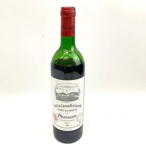 e)シャトーグランピュイラコスト 1987 CHATEAU GRAND-PUY-LACOSTE ワイン 果実酒 750ml お酒 アルコール ※未開栓 訳有品 液漏れ/目減り有