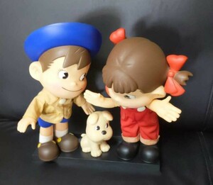 昭和レトロ　不二家懸賞品　ペコちゃんポコちゃんドッグ　ソフビフィギュア　ソフビ人形