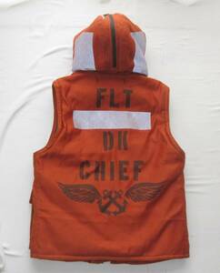 ☆ フリーホイーラーズ FLIGHT DECK CREW VEST カスタム (40) / U.S. NAVY FLIGHT DECK CHIEF/ フライトデッキクルー ベスト / 