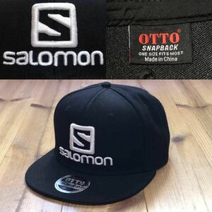 非売品 salomon OTTO フラットバイザー スナップバック キャップ ブラック サロモン CAP new era ニューエラ arc