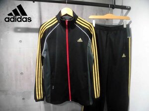 adidas アディダス CLIMALITE 3ストライプス ウォームアップジャケットxパンツ セットアップ M/ウォームアップ ジャージ 上下セット/メンズ