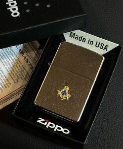 ★USA直輸入 ZIPPO MASONIC フリーメイソン Freemasonry ケネディー JFK 秘密結社 ジッポー フリーメーソン メタル貼り ライター bv961