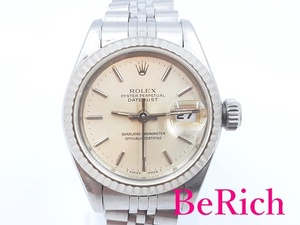 ロレックス ROLEX デイトジャスト 69174 S番 自動巻き レディース 腕時計 SS WG 【中古】【送料無料】 bt2633