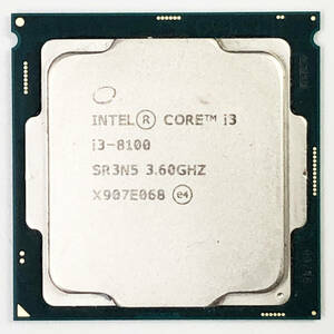 772★ 送料無料 ★ Intel CPU / Core i3-8100 / 3.60GHz / LGA1151 ★ 動作確認済 ★