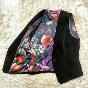 TED BAKER　極美品　ベスト　花柄フラワープリント　ボタニカル　希少品