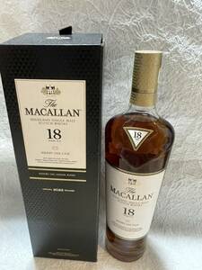 マッカラン MACALLAN 18年箱付 シェリーオークカスク シングルモルト 