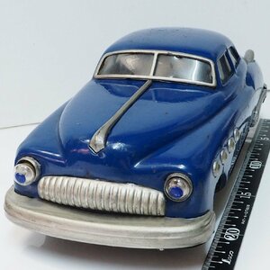 スーパービュイック【Super Buick 青リペイント 電動走行 動作不良】当時物ブリキ自動車TIN TOY■メーカー不明【箱無】0635