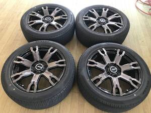 RAYS DAYTONA デイトナ FDX-F7S VE304 225/50R18 アルミホイールセット 4本 中古 C-HR カローラクロス エスティマ レクサスUX