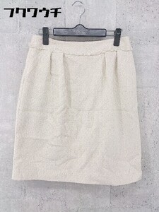 ◇ green label relaxing グリーンレーベル UNITED ARROWS ラメ 膝丈 タイト スカート サイズ38 ベージュ レディース