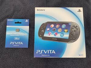 【新品未開封】プレイステーション PlayStation PS Vita Wi-Fiモデル 本体 32GBメモリーカード