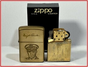 95【ZIPPO★ジッポー】【ノルマンディー上陸作戦50周年 アイゼンハワー/LIFETIME GUARANTEE】コレクション品 着火未確認　当時もの