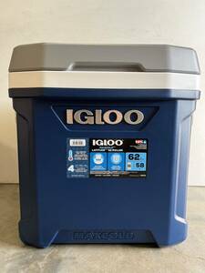 HY2083 IGLOO イグルー マックスコールド クーラーボックス 58L（62QT) 高さ約53cm 幅約50＊46cm 現状品　0610