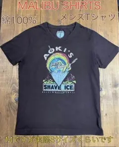 MALIBU SHIRTS JAPAN マリブシャツ　S メンズTシャツ　茶　綿