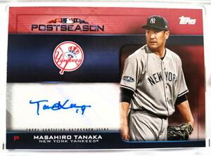 2019 Topps Baseball Series One Post Season 田中 将大 Masahiro Tanaka 25枚限定 直筆サインカード11/25 