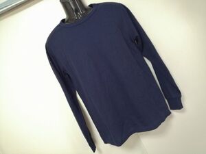 kkaa1955 ■ Oval Dice ■ オーバルダイス Tシャツ カットソー ワッフル トップス 長袖 紺 ネイビー L