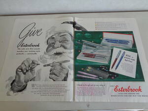 即決　広告　アド　クリスマスギフト　サンタクロース　ペン　万年筆　１９５０ｓ　ファイヤーストーン　タイヤ　タイプライター　財布　革