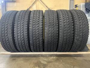 ◆ＳＬ05◆205/70Ｒ17.5　115/113 ＢＳ　Ｗ979　トラック用スタッドレスタイヤ　約6.5ｍｍ－8.2ｍｍ　2021年製　6本セット