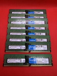 Micron 16GB 2Rx8 PC4-2666V-UB1-11 デスクトップPC用DDR4メモリ16GB 8枚セット128GB 管19