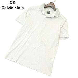CK Calvin Klein カルバンクライン 春夏 レイヤード風★ 比翼 半袖 ポロシャツ Sz.L　メンズ　A4T06555_6#A