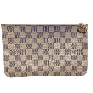 極美品 LOUIS VUITTON ルイヴィトン ダミエ アズール ネヴァーフルMM ネヴァーフル用 ポーチ マルチポーチ N41361